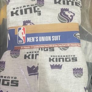 NBA Sacramento Kings Gray and Purple Union Suit